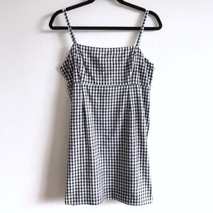 Cooperative black and white check dress
